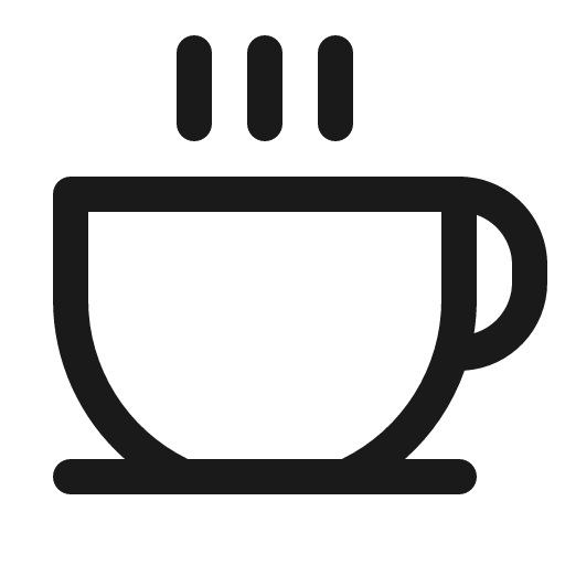 Coffee icon, solid style, from Phosphor