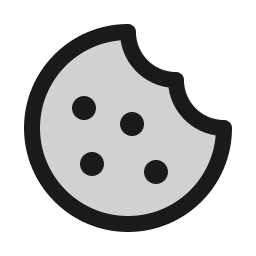 Cookie duotone icon, two-tone style, from Phosphor