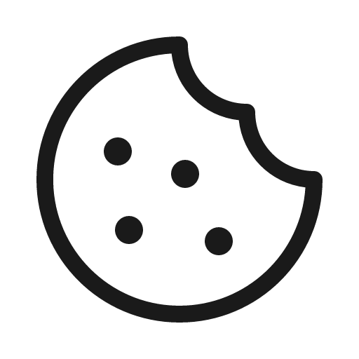 Cookie light icon, light style, from Phosphor