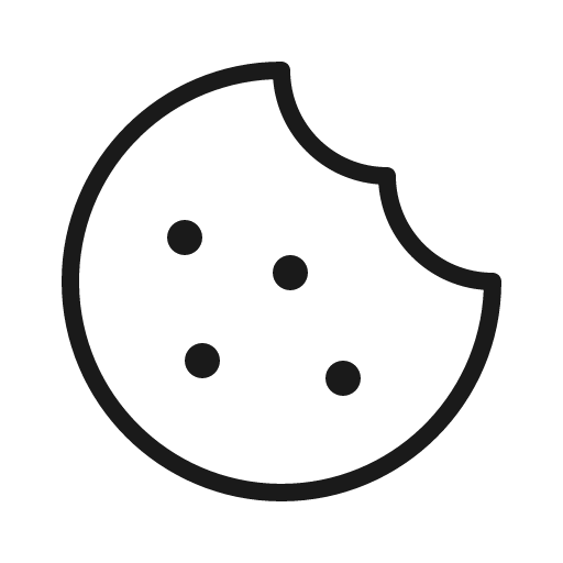 Cookie thin icon, thin style, from Phosphor