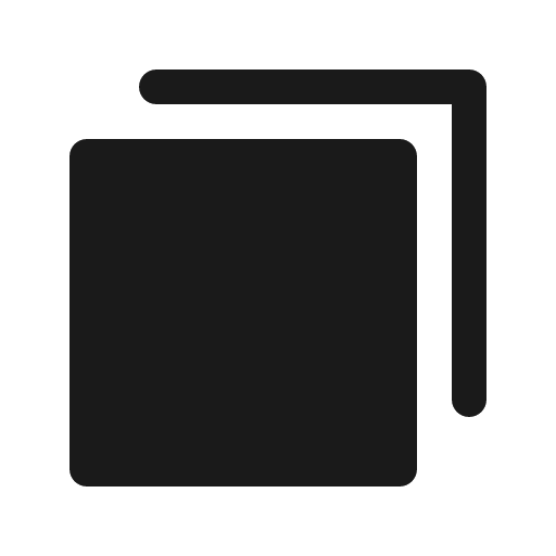 Copy simple fill icon, filled style, from Phosphor
