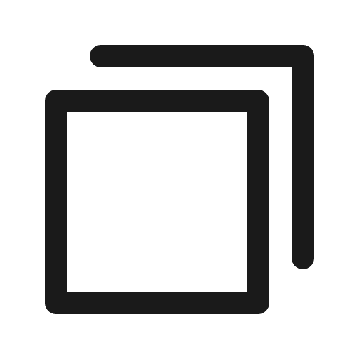 Copy simple icon, solid style, from Phosphor
