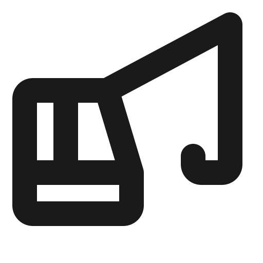 Crane bold icon, bold style, from Phosphor