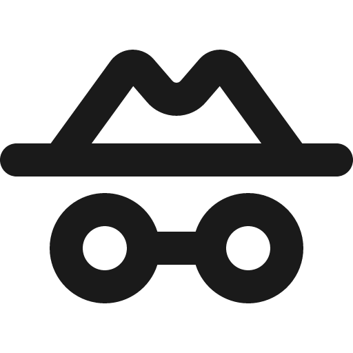 Detective bold icon, bold style, from Phosphor