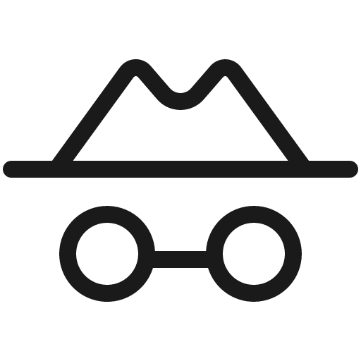 Detective light icon, light style, from Phosphor