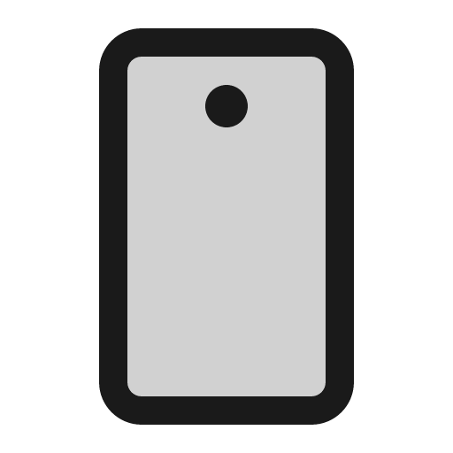 Device mobile camera duotone icon, two-tone style, from Phosphor