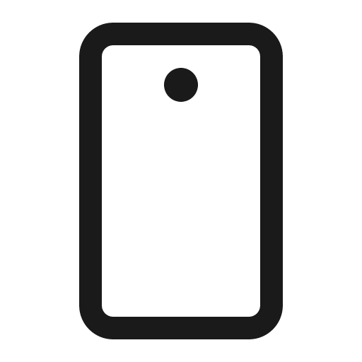 Device mobile camera icon, solid style, from Phosphor