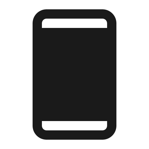 Device mobile fill icon, filled style, from Phosphor