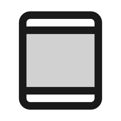 Device tablet duotone icon, two-tone style, from Phosphor