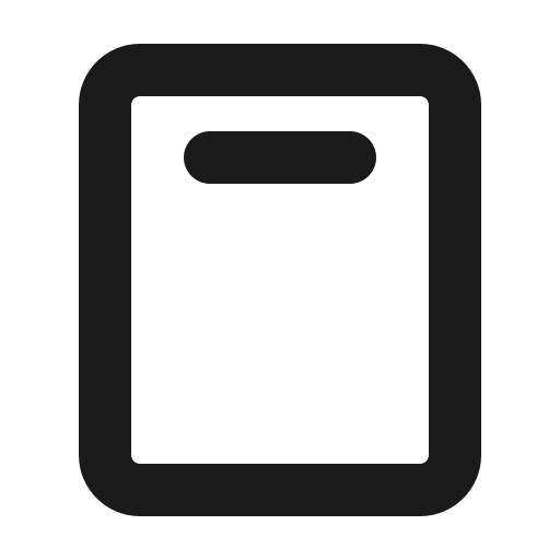 Device tablet speaker bold icon, bold style, from Phosphor