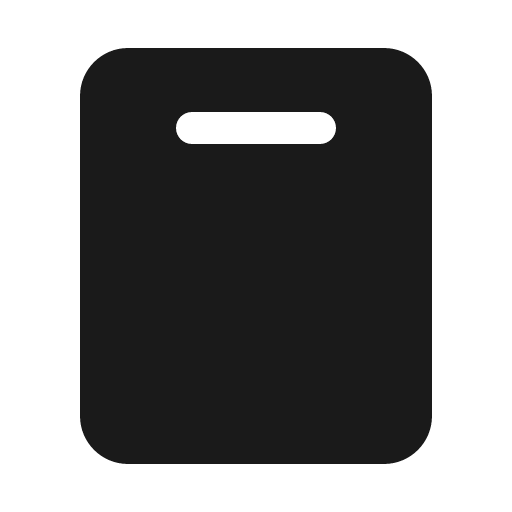 Device tablet speaker fill icon, filled style, from Phosphor