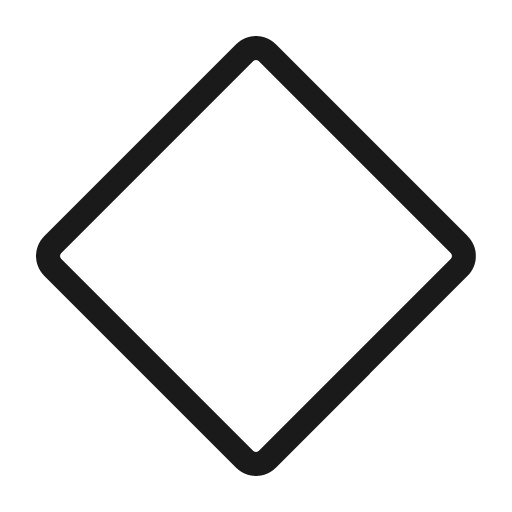 Diamond light icon, light style, from Phosphor