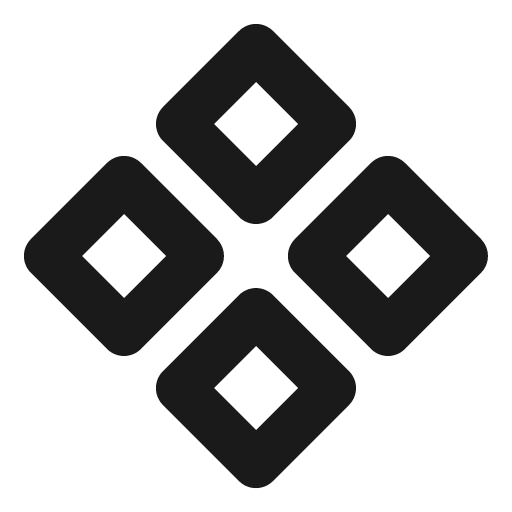 Diamonds four bold icon, bold style, from Phosphor