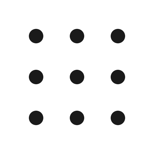 Dots nine icon, solid style, from Phosphor