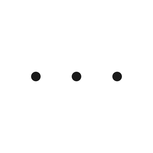 Dots three thin icon, thin style, from Phosphor