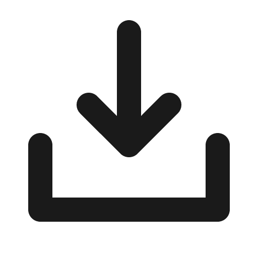 Download simple bold icon, bold style, from Phosphor