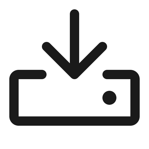 Download icon, solid style, from Phosphor
