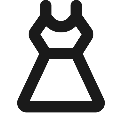Dress bold icon, bold style, from Phosphor