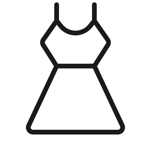 Dress thin icon, thin style, from Phosphor