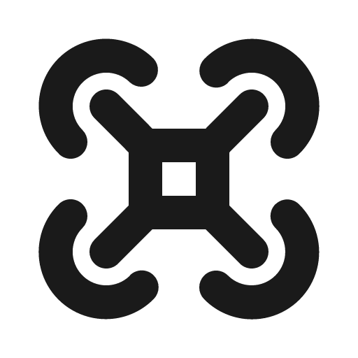 Drone bold icon, bold style, from Phosphor