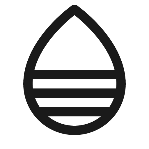 Drop half bottom icon, solid style, from Phosphor