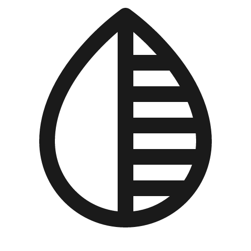 Drop half icon, solid style, from Phosphor