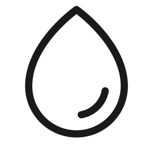 Drop light icon, light style, from Phosphor