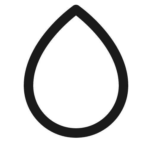 Drop simple icon, solid style, from Phosphor