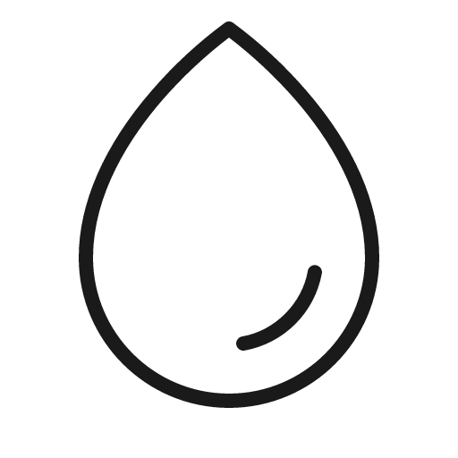 Drop thin icon, thin style, from Phosphor