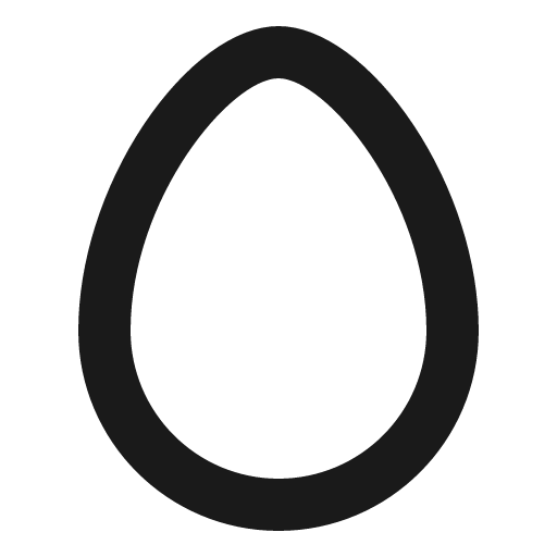 Egg bold icon, bold style, from Phosphor