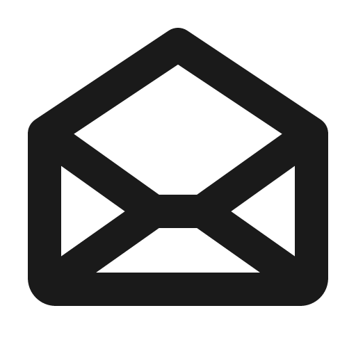 Envelope open bold icon, bold style, from Phosphor