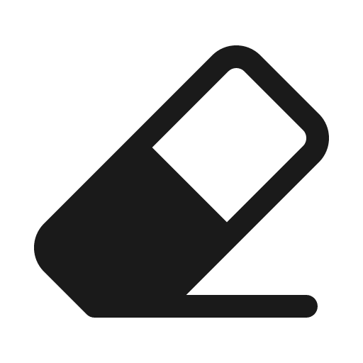 Eraser fill icon, filled style, from Phosphor