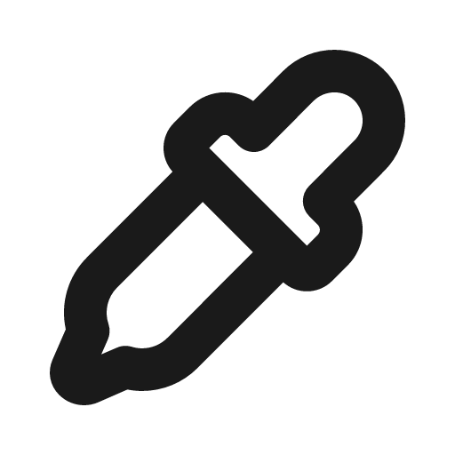 Eyedropper bold icon, bold style, from Phosphor