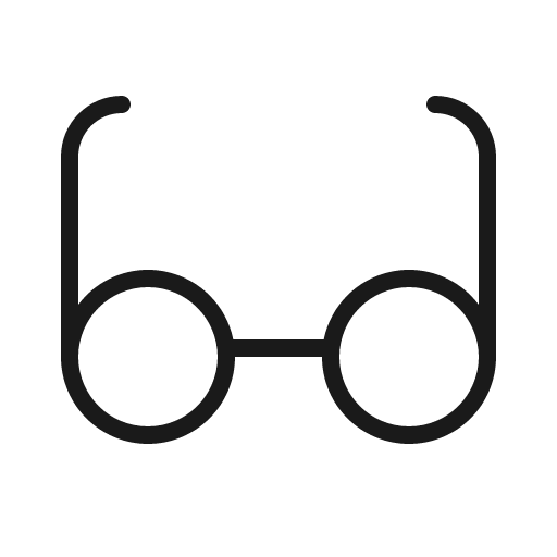 Eyeglasses thin icon, thin style, from Phosphor