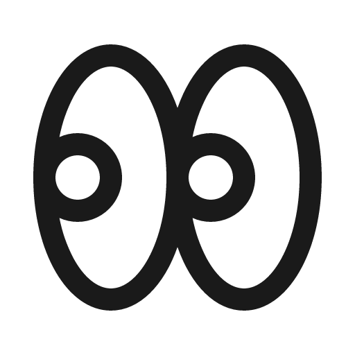 Eyes icon, solid style, from Phosphor