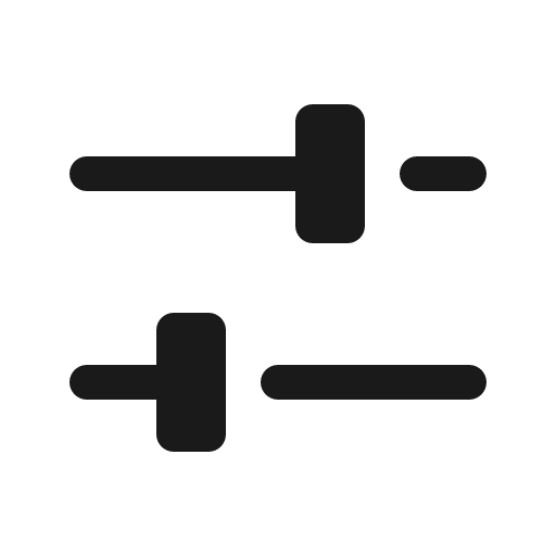 Faders horizontal fill icon, filled style, from Phosphor