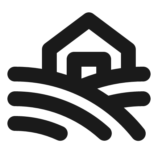 Farm bold icon, bold style, from Phosphor