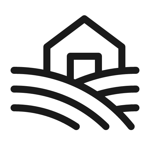 Farm light icon, light style, from Phosphor