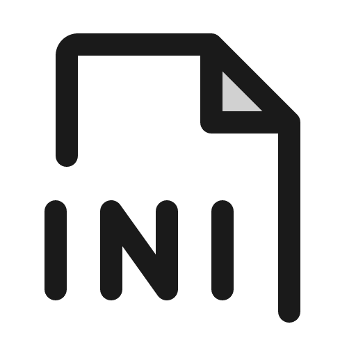 File ini duotone icon, two-tone style, from Phosphor