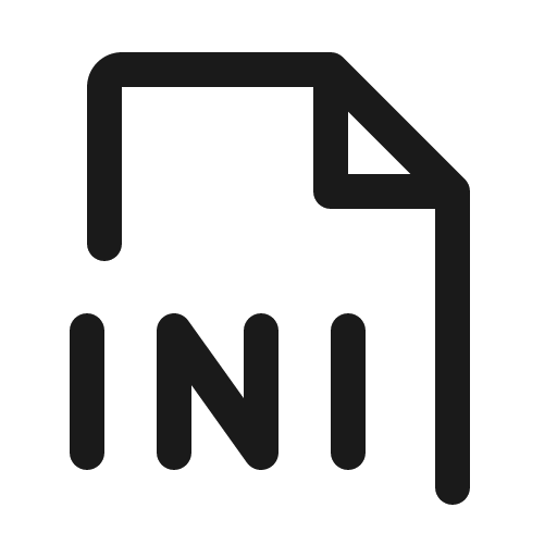 File ini icon, solid style, from Phosphor
