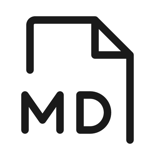 File md light icon, light style, from Phosphor
