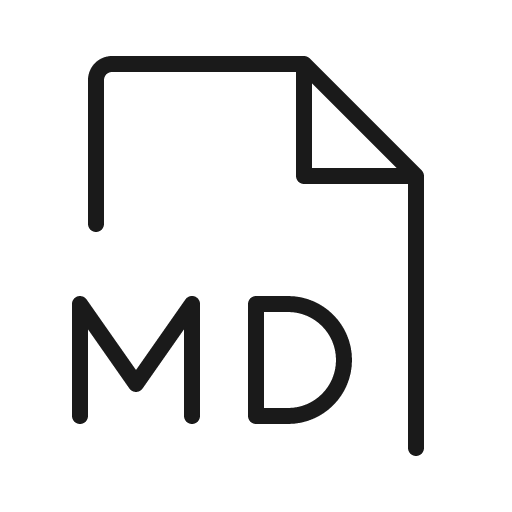 File md thin icon, thin style, from Phosphor
