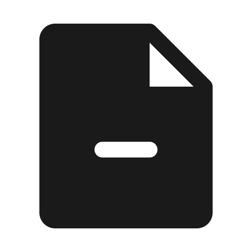 File minus fill icon, filled style, from Phosphor