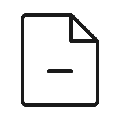 File minus thin icon, thin style, from Phosphor