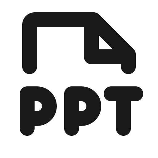 File ppt bold icon, bold style, from Phosphor