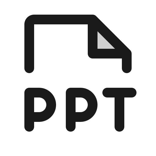 File ppt duotone icon, two-tone style, from Phosphor