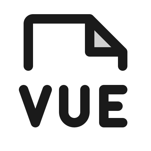 File vue duotone icon, two-tone style, from Phosphor