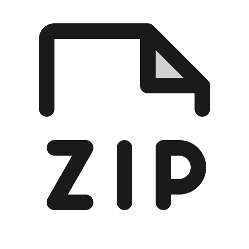 File zip duotone icon, two-tone style, from Phosphor