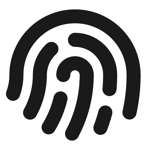 Fingerprint bold icon, bold style, from Phosphor