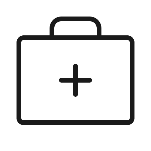 First aid kit thin icon, thin style, from Phosphor